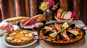 A delicious assortment of Iconic Spanish Dishes, showcasing Spain's rich culinary heritage.